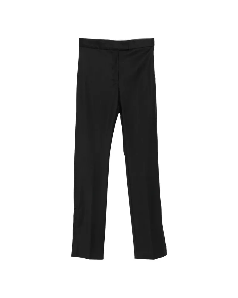 SPORTMAX Flat-front Trousers Black