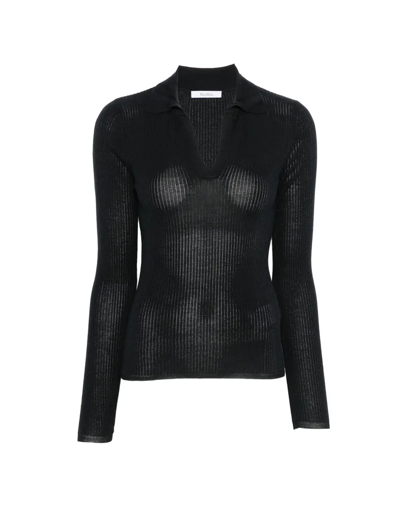 Max Mara Ribbed-knit Gergo Sweater Black