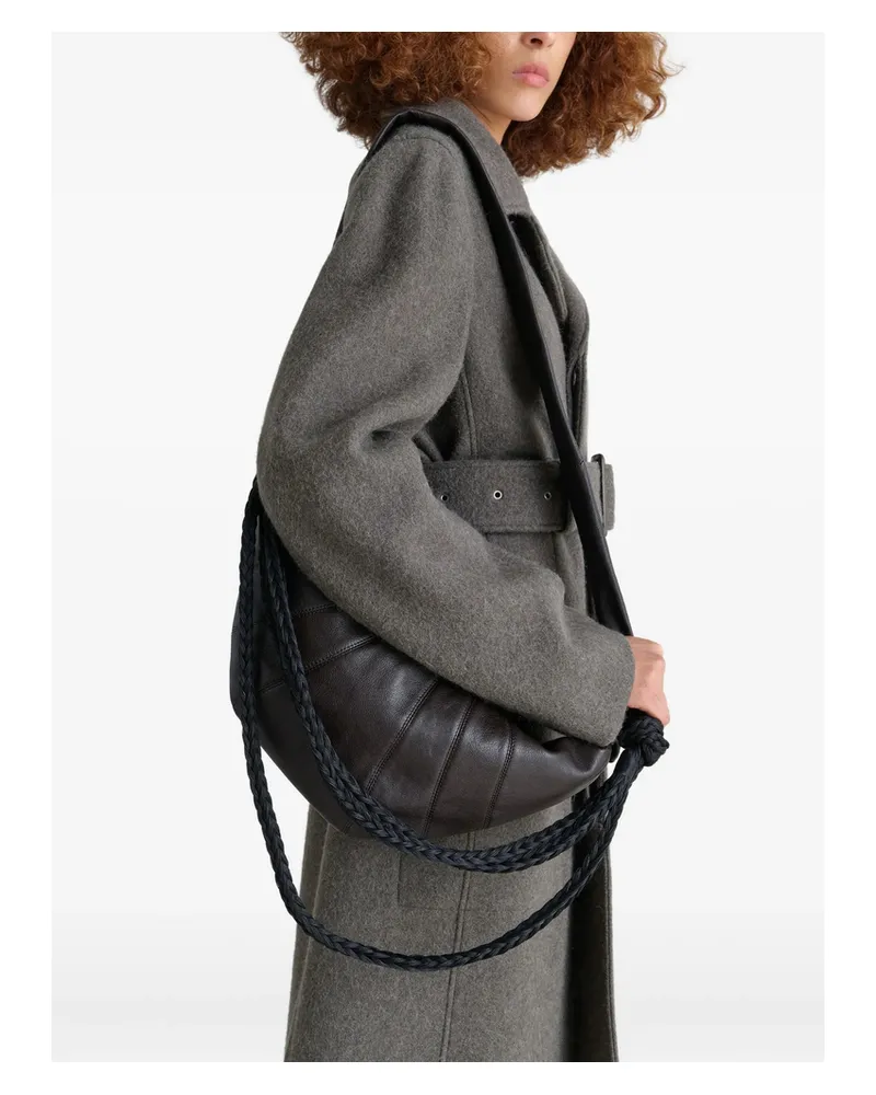 Christophe Lemaire Medium Croissant Shoulder Bag Brown