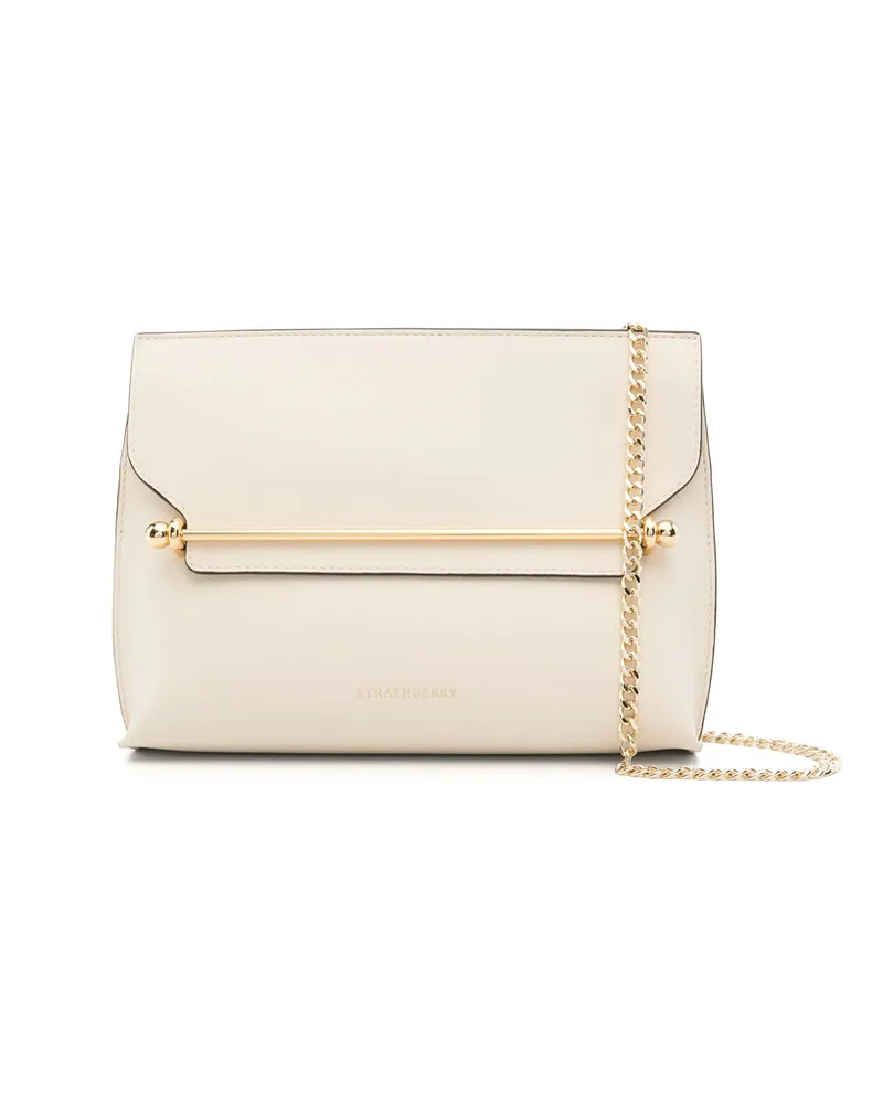 Strathberry Stylist Clutch Bag Neutrals