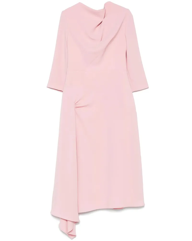 Isabel Sanchís Gathered Maxi Dress Pink