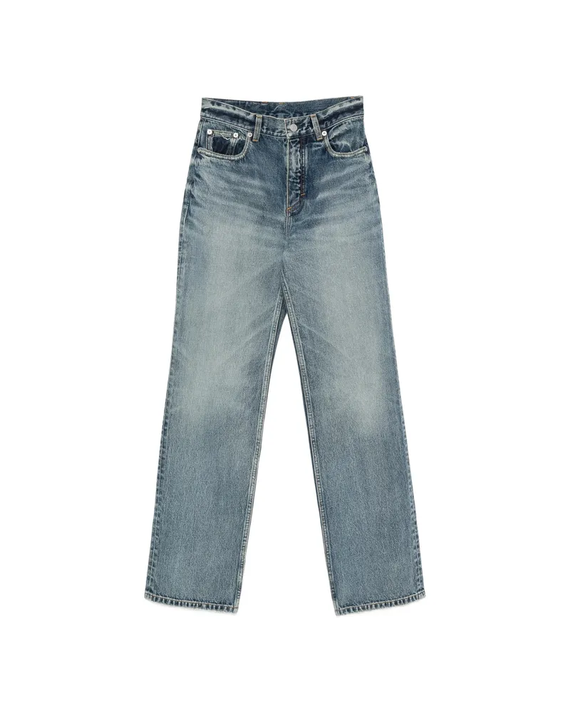 Alaïa Straight Denim Jeans Blue