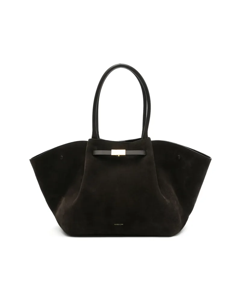 DeMELLIER New York Suede Tote Bag Brown
