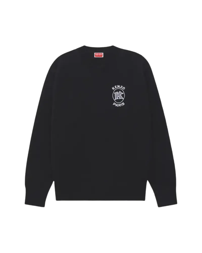 Kenzo Logo-embroidery Sweater Black