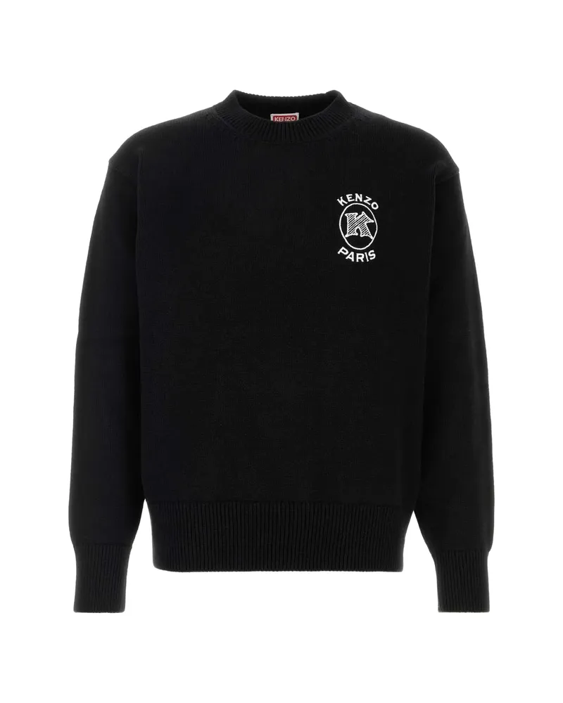 Kenzo Logo-embroidery Sweater Black