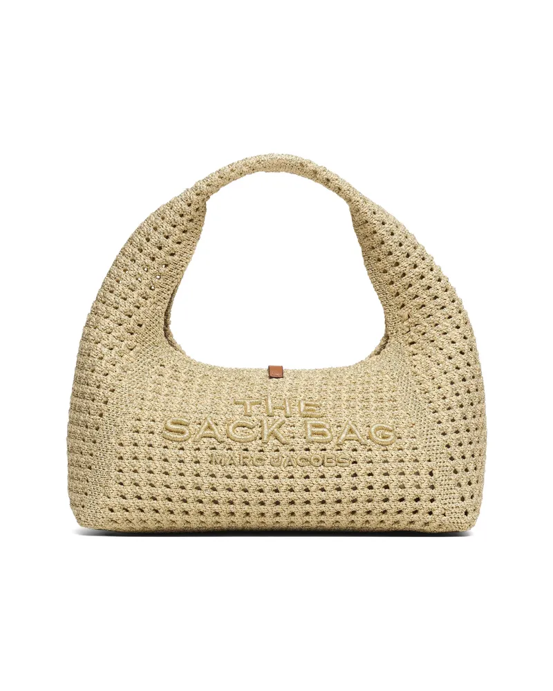 Marc Jacobs The Sack Bag Crochet Mini Tote Bag Neutrals