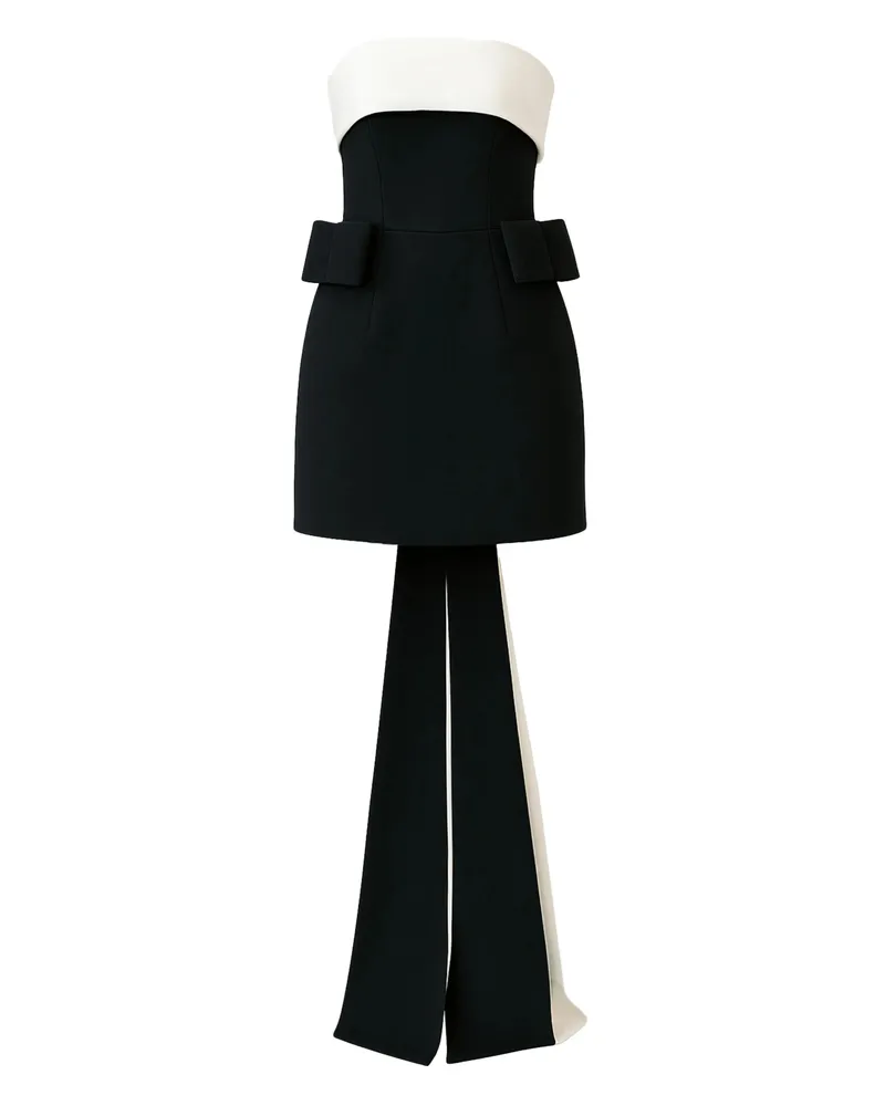 NEW ARRIVALS Lalani Bow-detail Mini Dress Black