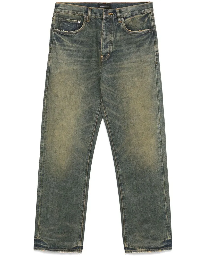 PURPLE BRAND Mid-rise Straight Jeans Blue