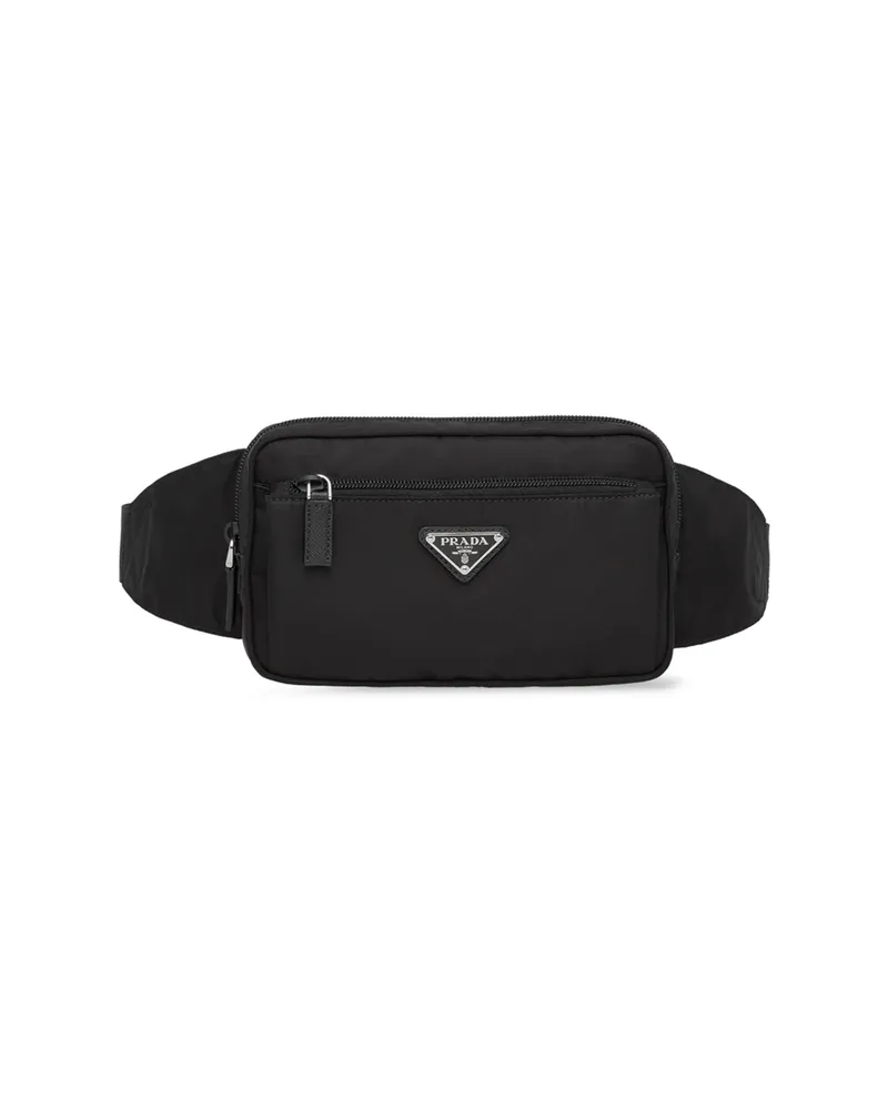 Prada Re-nylon And Saffiano Leather Belt Bag Black