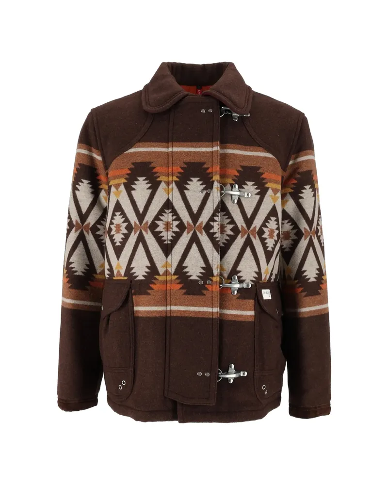 Fay 4 Ganci Jacket Brown