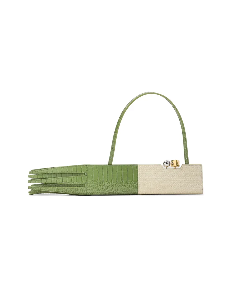 Jacquemus The Poireau Clutch Bag Green