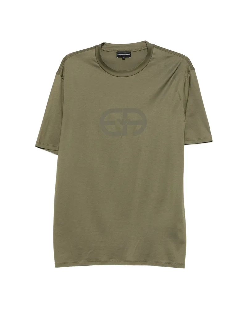 Emporio Armani Logo-print Short-sleeve T-shirt Green