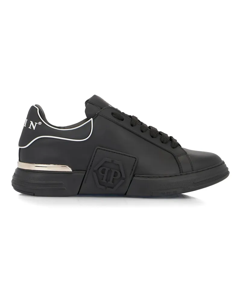 Philipp Plein Phantom Kick$ Logo Low-top Sneakers Black