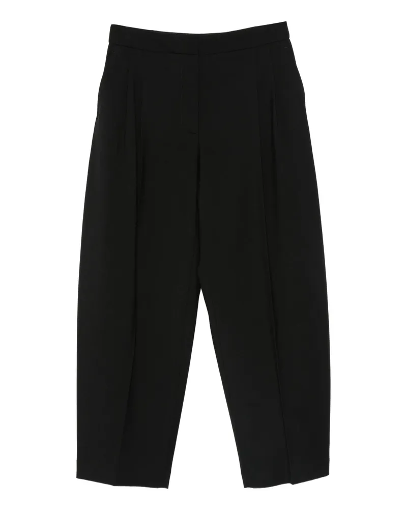 Alaïa Virgin Wool Blend Straight-leg Trousers Black