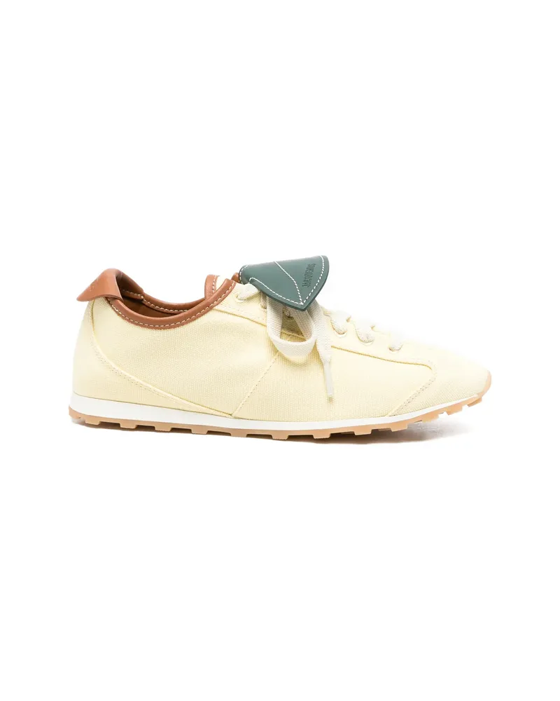 Jacquemus Resort Leaf-patch Sneakers Neutrals