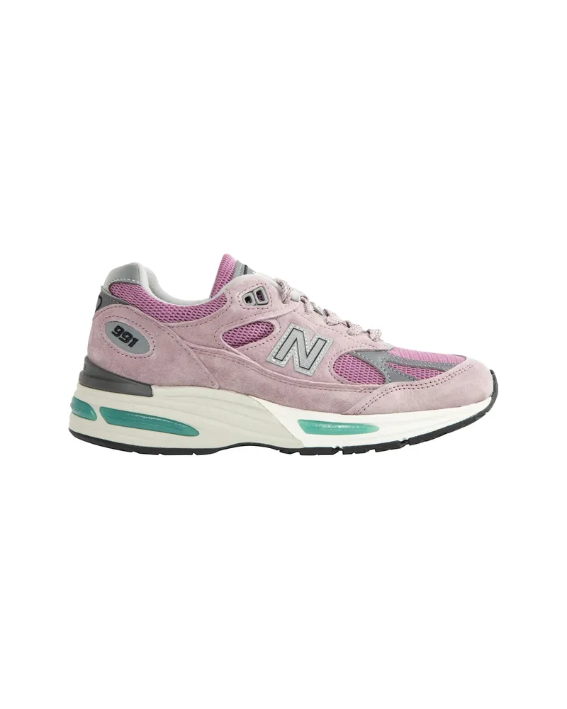 New Balance 991v2 Logo-patch Sneakers Pink