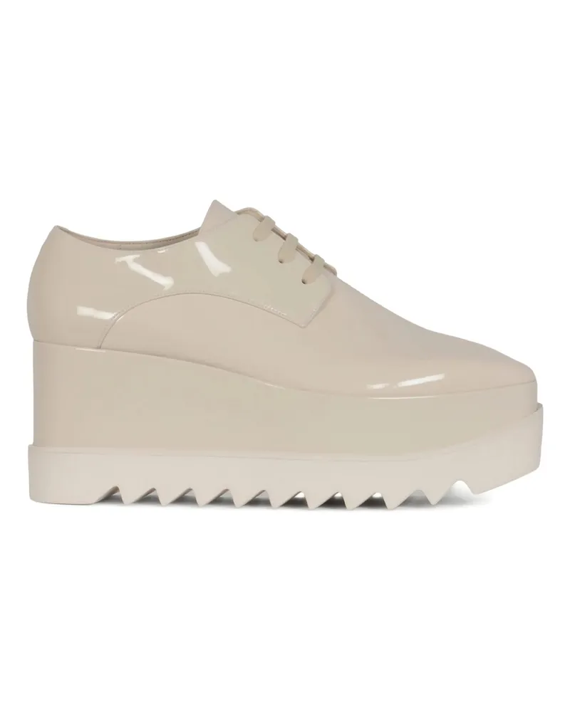 Stella McCartney 80mm Elyse Platform Oxford Shoes White