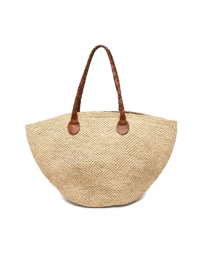 Dragon Diffusion X Sovani Brunella Woven Braided Handle Tote Bag Neutrals