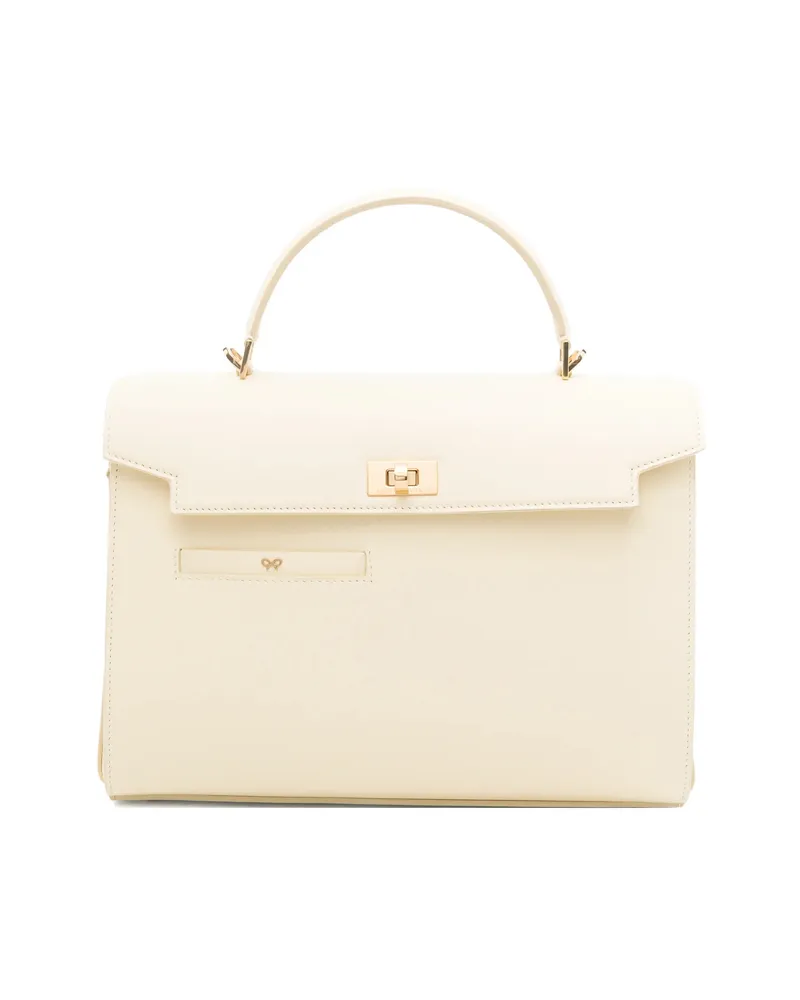 Anya Hindmarch Twist-lock Top-handle Tote Bag Neutrals