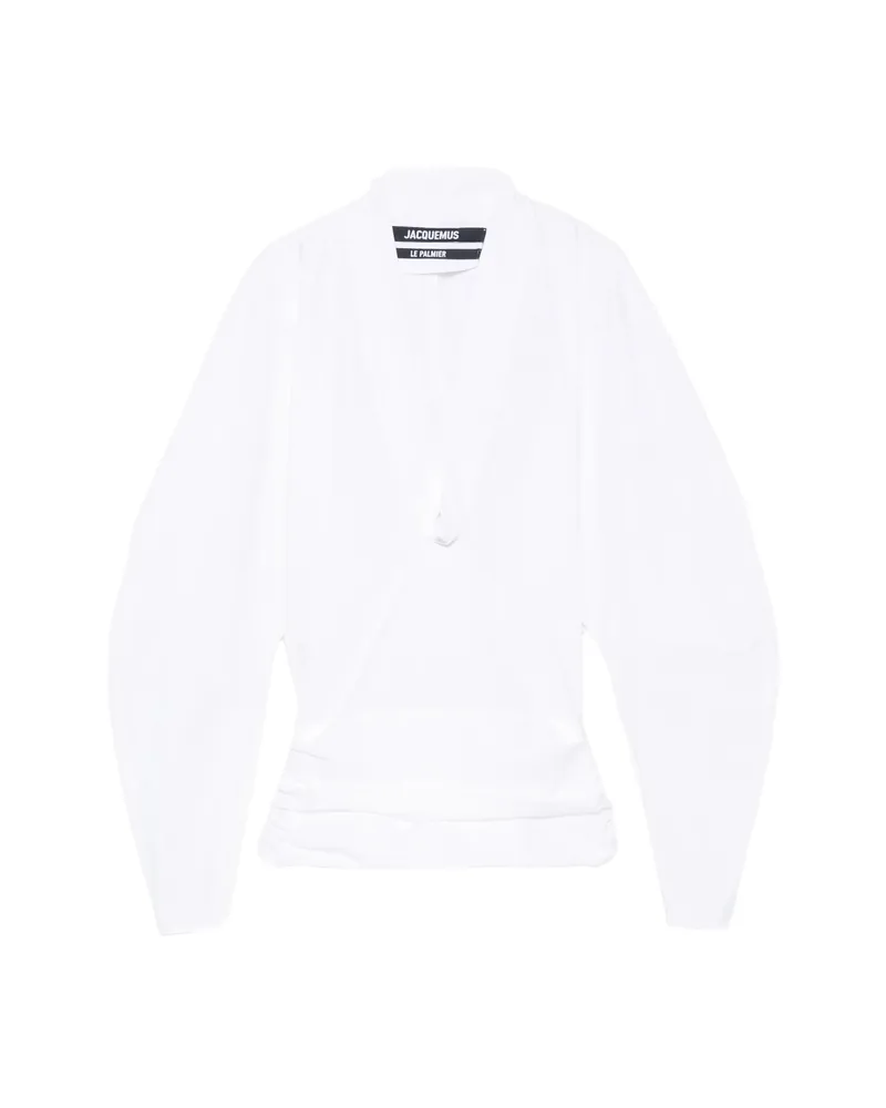 Jacquemus Colombe V-neck Blouse White