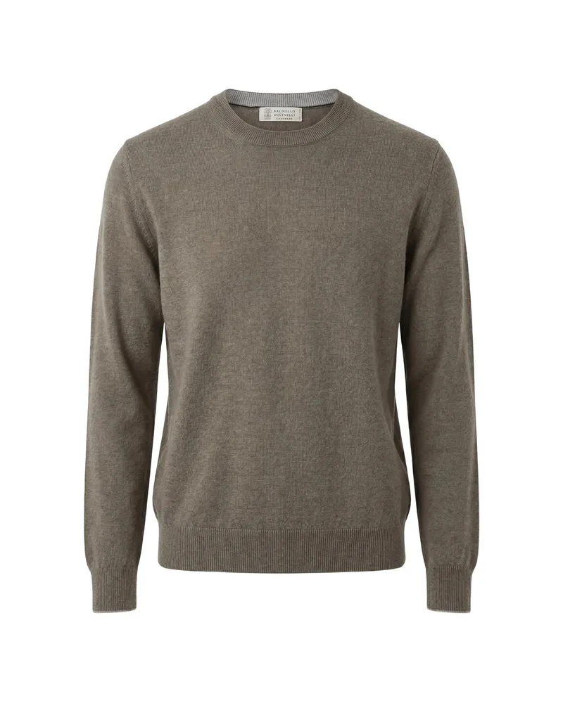 Brunello Cucinelli Cashmere Crew-neck Sweater Green