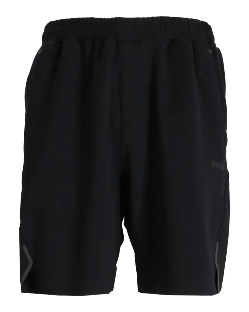 HUGO BOSS Elasticated-waistband Track Shorts Black