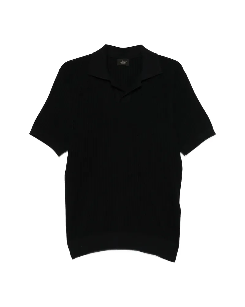 Brioni Ribbed T-shirt Blue