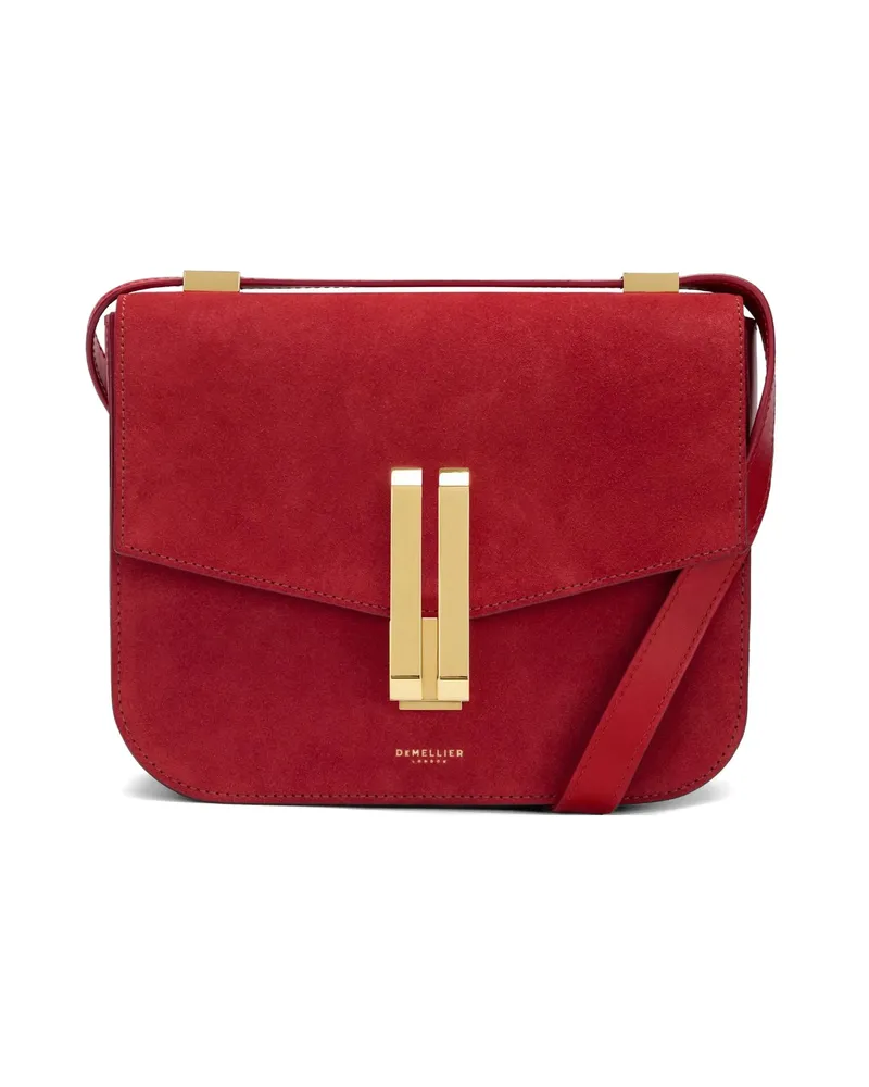 DeMELLIER The Vancouver Suede Cross Body Bag Red