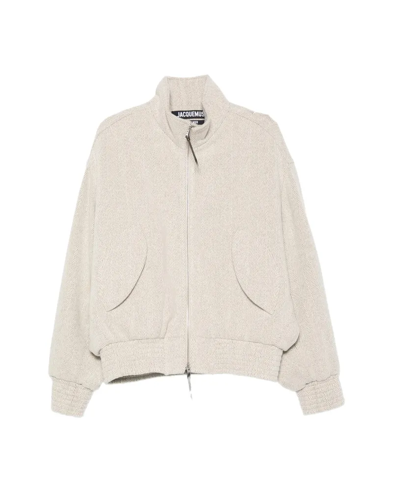 Jacquemus The Losange Bomber Jacket Neutrals
