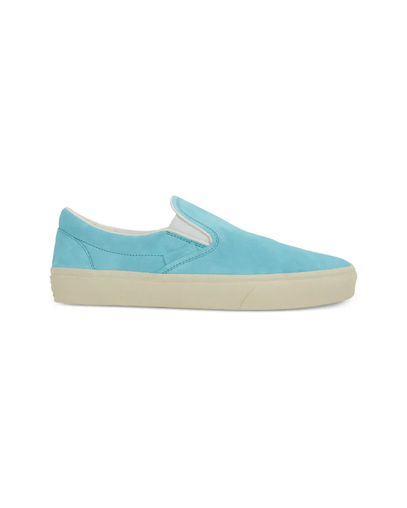 Tom Ford Slip-on Leather Sneakers Blue