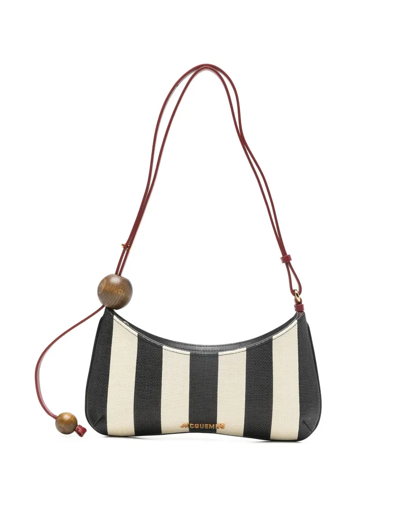 Jacquemus Le Bisou Perle Shoulder Bag Black
