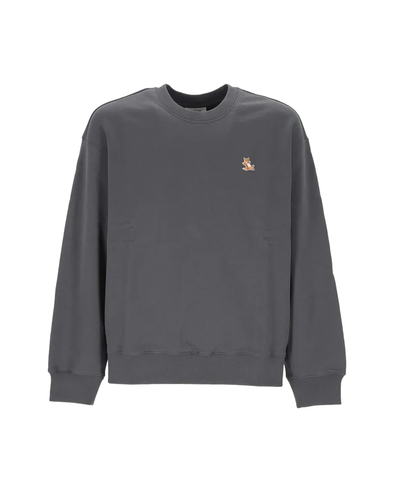 Kitsuné Chillax Fox Crew-neck Sweatshirt Grey
