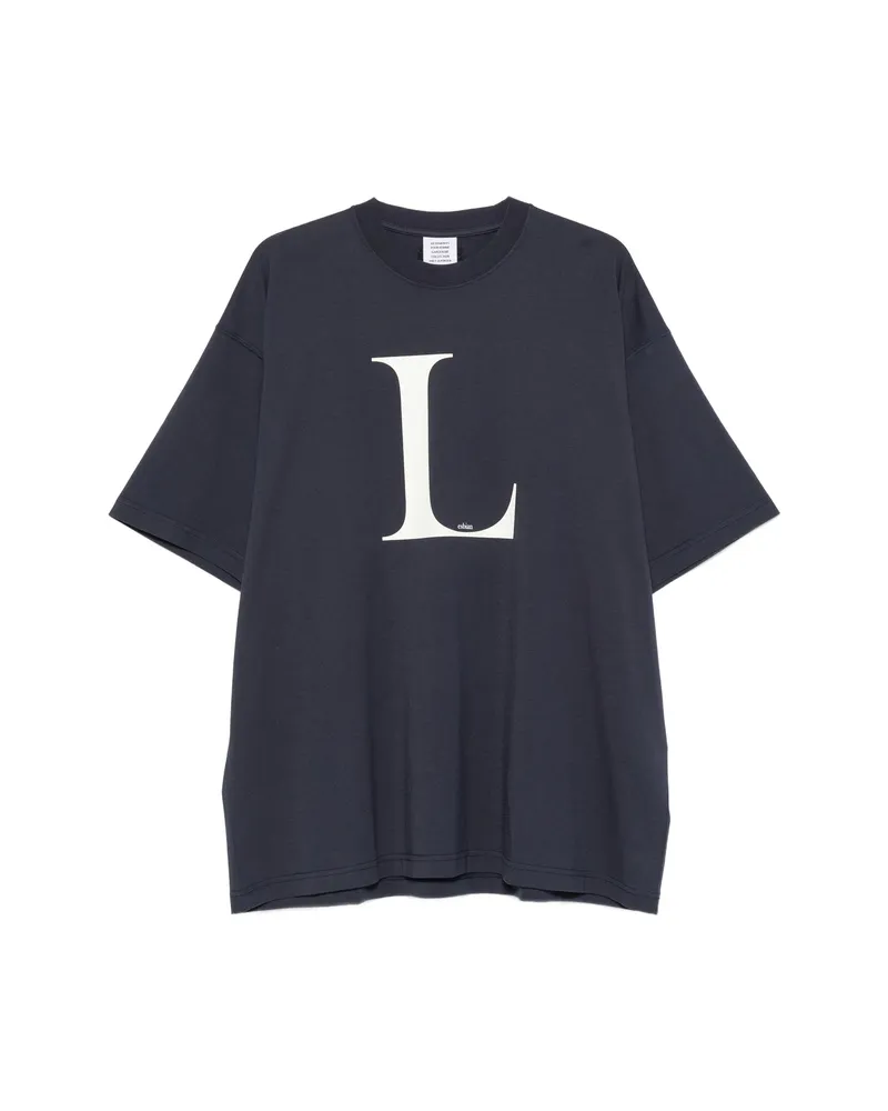VETEMENTS Logo-print T-shirt Blue