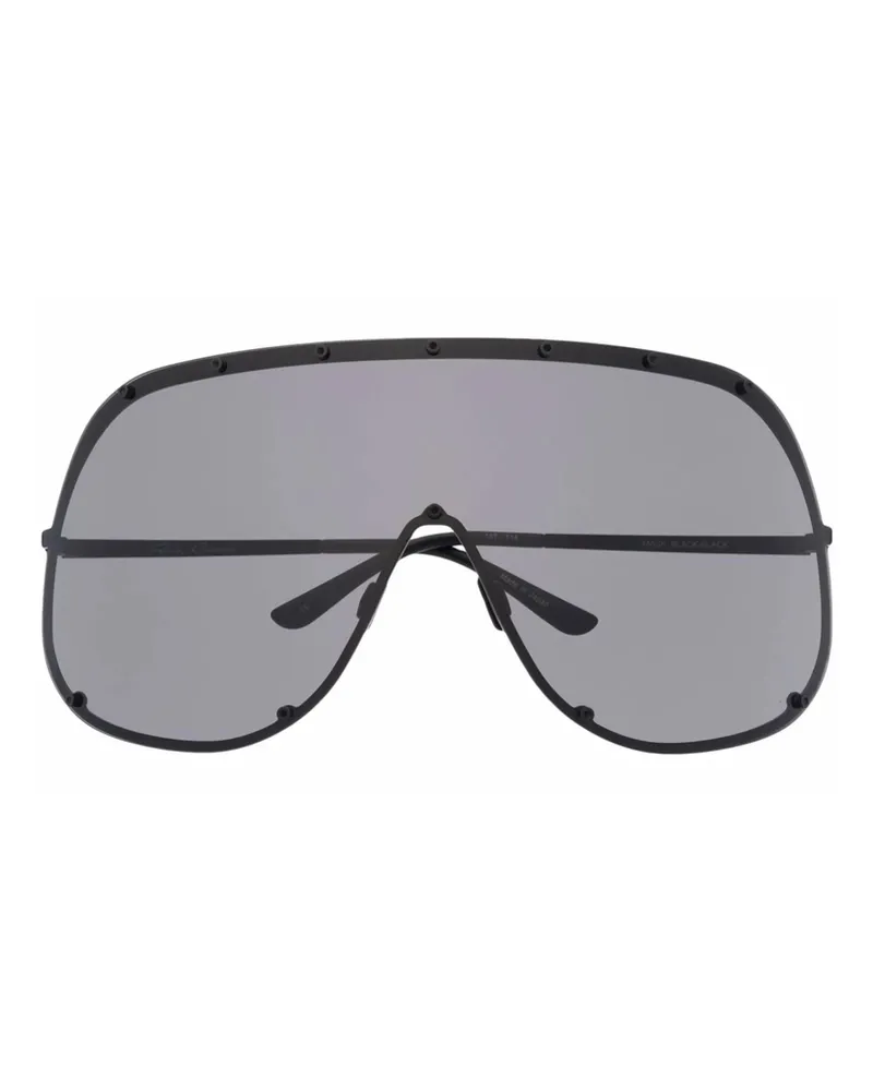 Rick Owens Shield Sunglasses Black