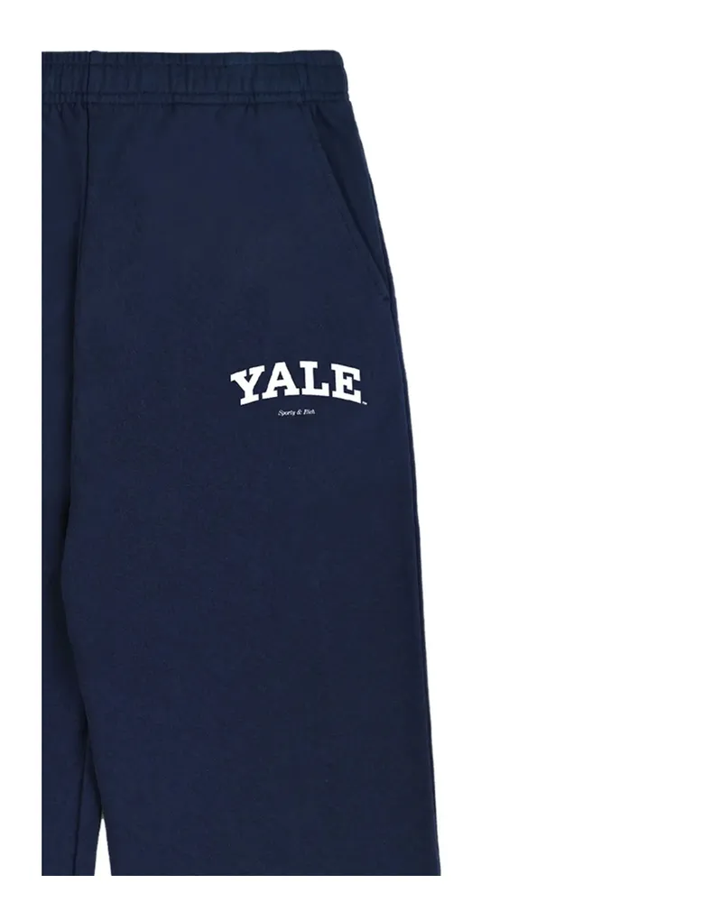 SPORTY & RICH Dark Navy Track Pants Blue