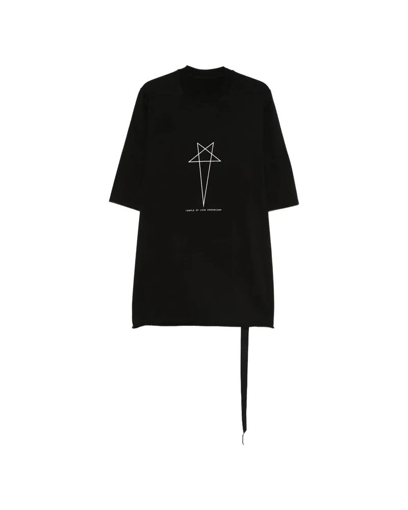 DRKSHDW by Rick Owens Star-print Crew-neck T-shirt Black