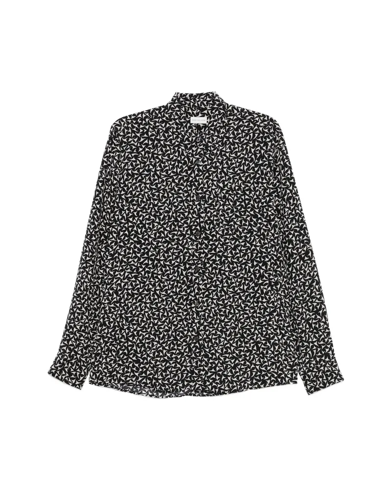 Dries van Noten Patterned Shirt Black