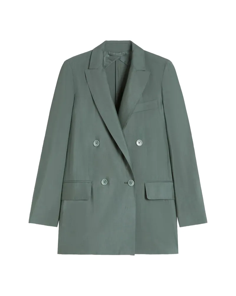 Max Mara MXMALBATA Double-breasted Blazer Green
