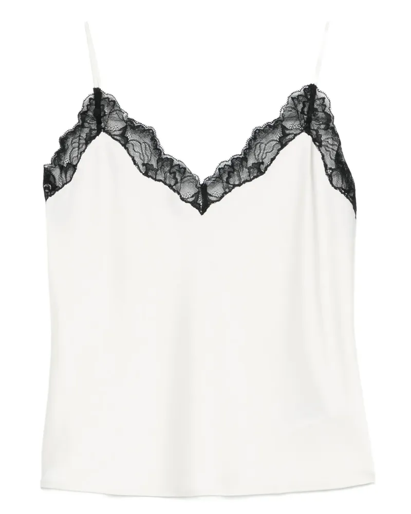 Calvin Klein Lace-trimmed Camisole Top Neutrals
