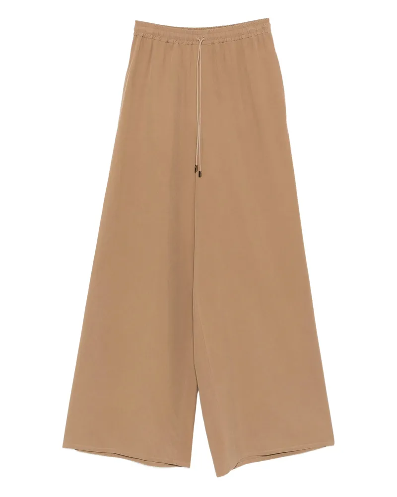 Max Mara Drawstring Palazzo Pants Neutrals