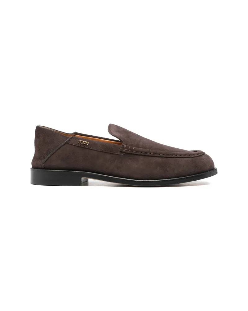 TOD'S Suede Loafers Brown