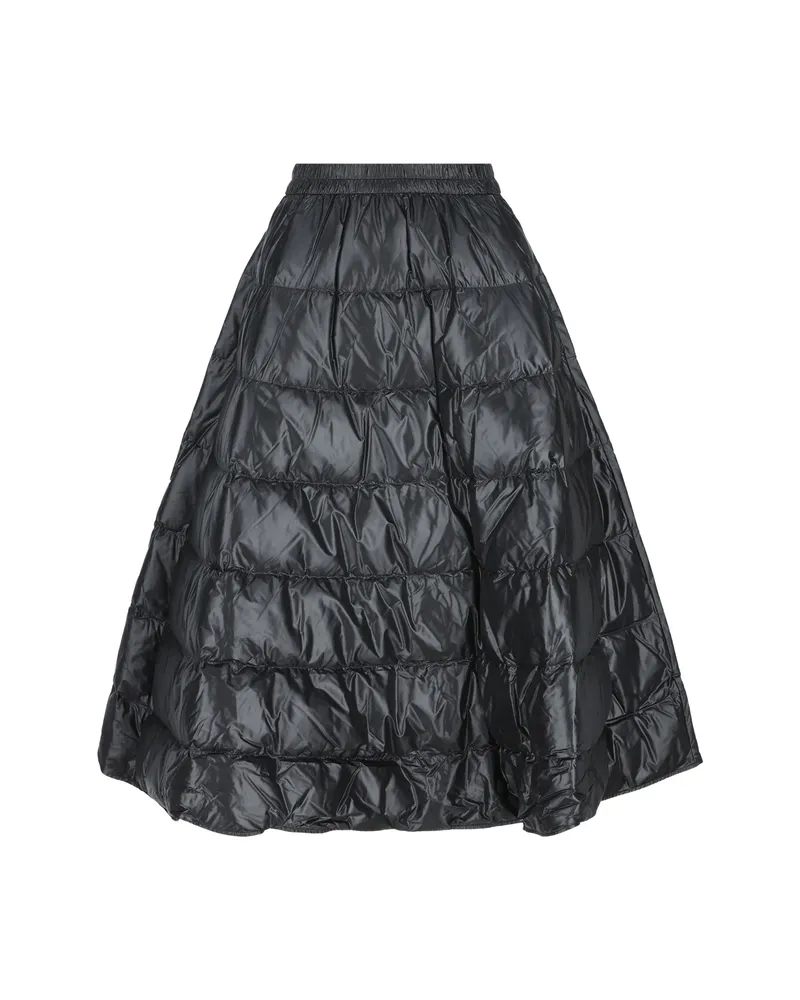 Moncler Quilted Flared Midi Skirt Black