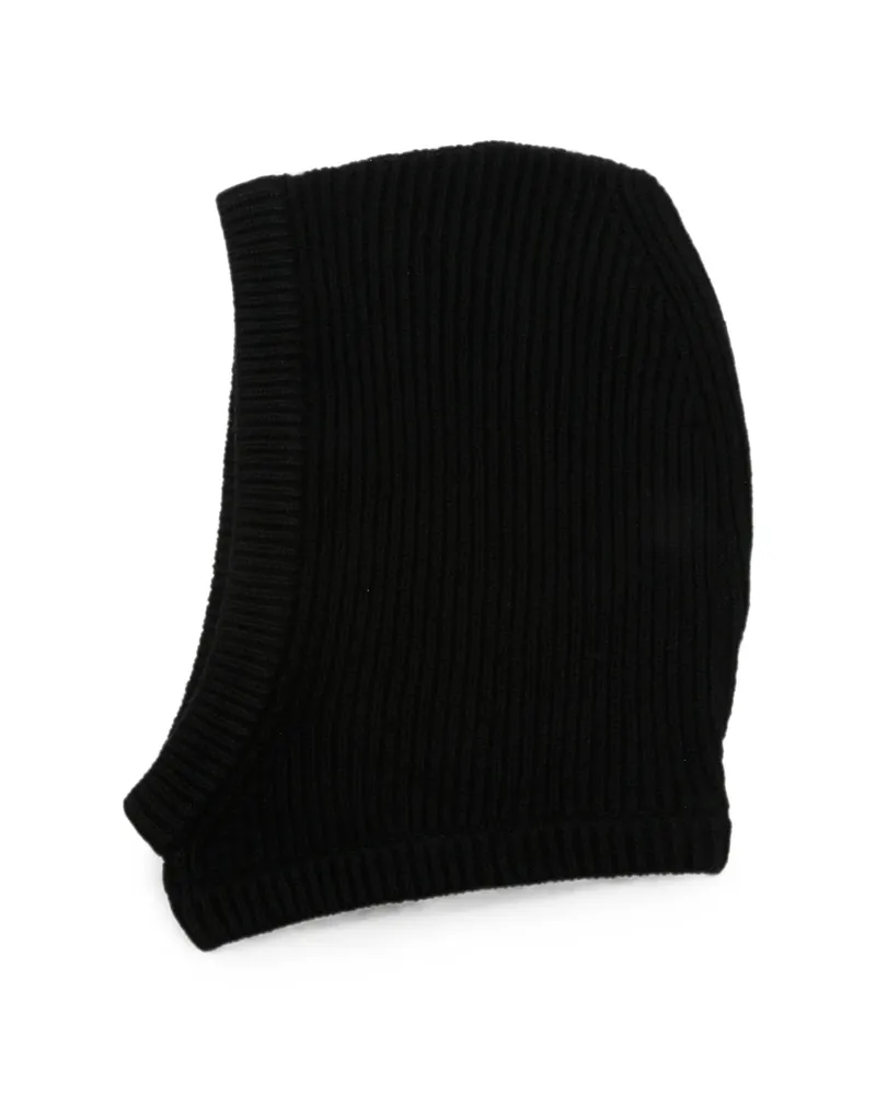 Rick Owens Ribbed-knit Balaclava Black