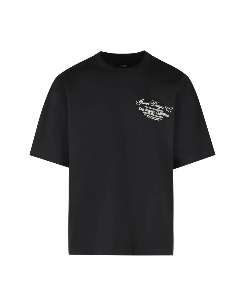 Amiri Dreamers Chain Black Cotton T-shirt Black