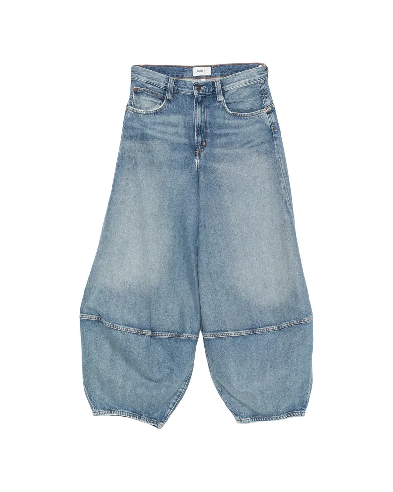 AGOLDE Lantern Seam-detail Jeans Neutrals