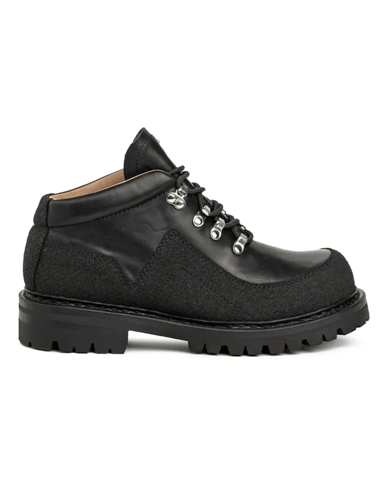 Our Legacy Leather Lace-up Boots Black