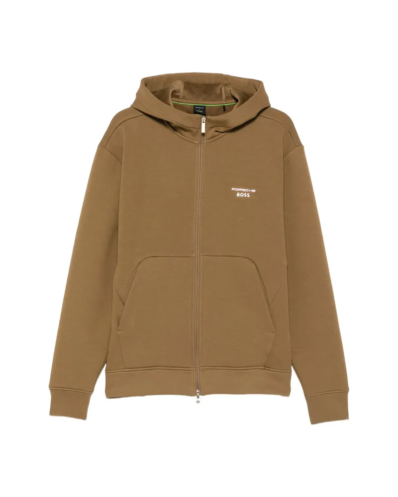 HUGO BOSS Zip-up Hoodie Green