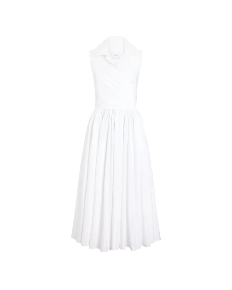 Patou Draped Midi Dress White