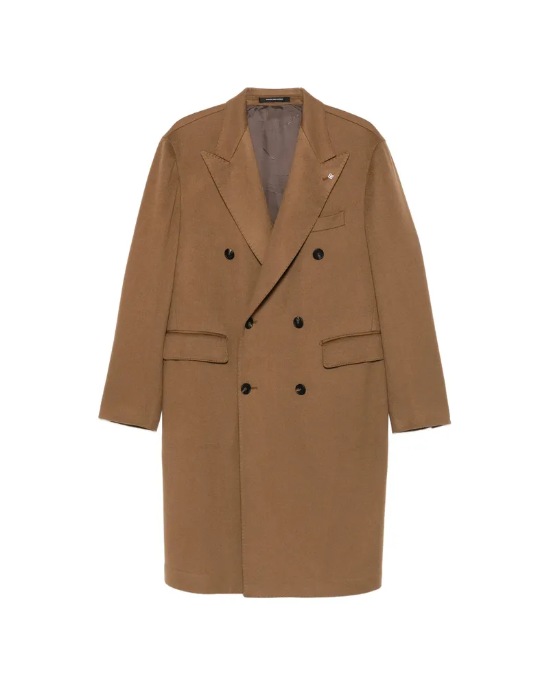 Tagliatore Double-breasted Coat Brown