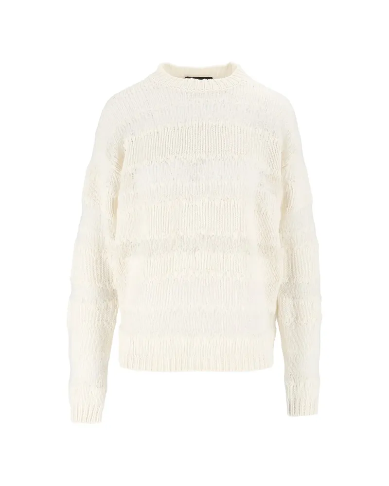 Fabiana Filippi Sequin-embellished Striped Sweater Neutrals